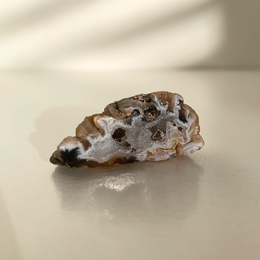 Druzy Agate geode Stone Slice rock